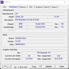 Scheda madre CPU-Z