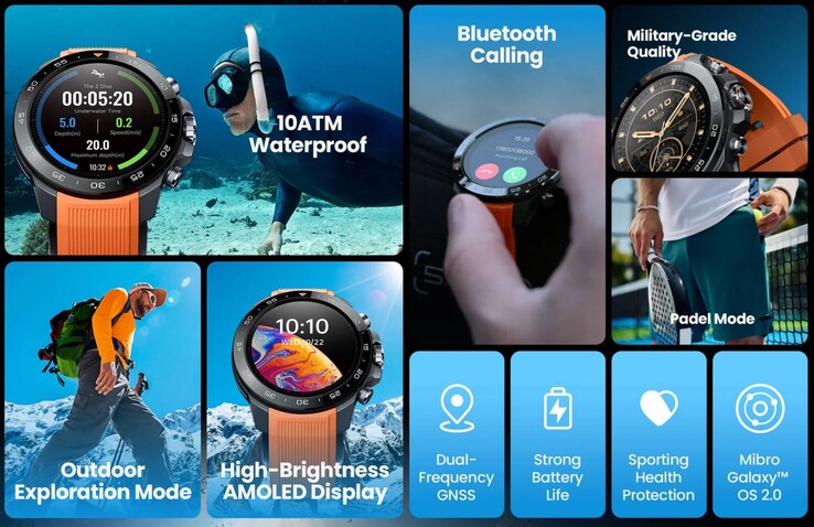 Sono disponibili funzioni di immersione. (Fonte immagine: Mibro)