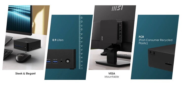 Il mini PC MSI Cubi Z è caratterizzato da un minuscolo involucro da 0,9 litri. (Fonte: MSI)