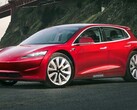 Tesla Model 2 potrebbe essere dotata di celle LFP a ricarica rapida (immagine rendering: Autocar)