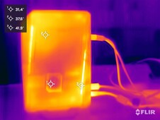 Asus ROG NUC 15 durante lo stress test (lato destro)