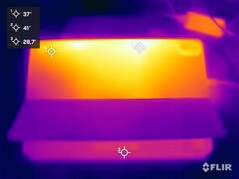 Test di sollecitazione delle temperature di superficie (posteriore)