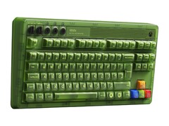 Le versioni europee di 8BitDo Retro 87 Mechanical Keyboard Xbox Edition hanno un tasto Enter a forma di L e un tasto Shift sinistro più piccolo. (Fonte: 8BitDo)