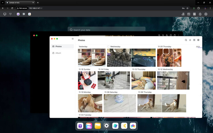 Accesso ai supporti di backup dall'interfaccia web