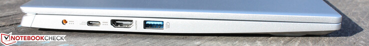 Alimentazione (spina cava), USB Type-C 3.1 con PD e DisplayPort, HDMI, USB-A 3.1