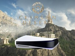 Banner per la versione PS5 di Crimson Desert che mostra Pywel