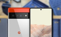 La serie Google Pixel 6 ha adottato una soluzione interessante per l&#039;alloggiamento della fotocamera. (Fonte immagine: Weibo/OnLeaks - modificato)