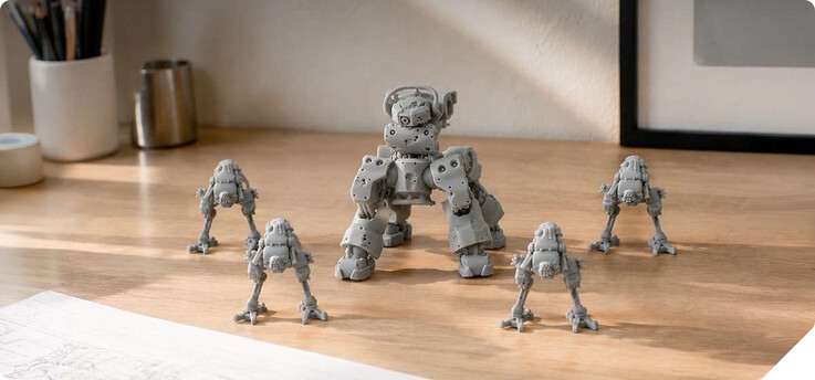 I piccoli oggetti dovrebbero poter essere realizzati con un elevato livello di dettaglio