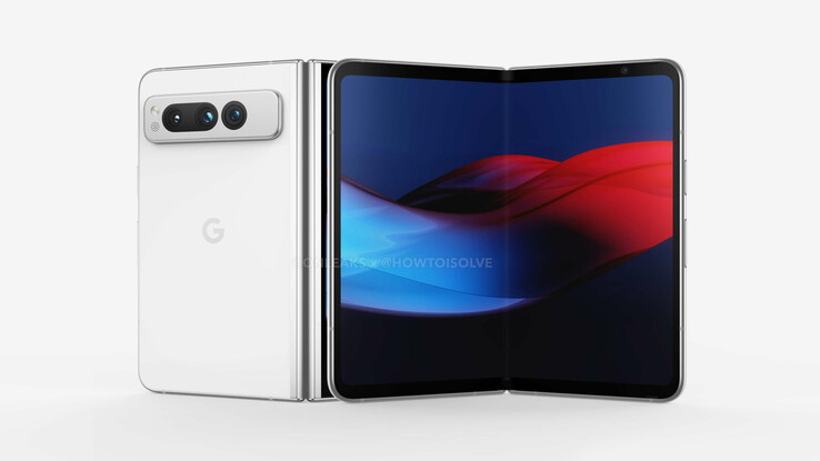 Il Google Pixel Fold. (Fonte: @OnLeaks)