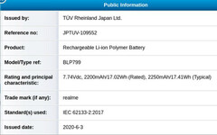 Due batterie da 2250 mAh per un totale di 4500 mAh (Image Source: 91mobiles)