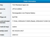 Due batterie da 2250 mAh per un totale di 4500 mAh (Image Source: 91mobiles)