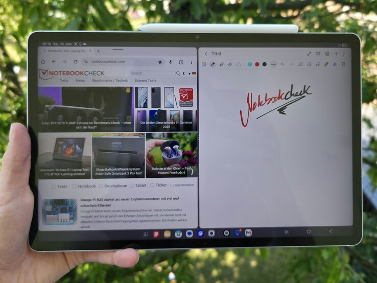 Samsung Galaxy Tab S10 FE Plus in recensione. (Fonte: Marcus Herbrich)