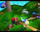 Immagine dal gioco Tomba! 2: Il Ritorno del Suino Malvagio Edizione Speciale. (Fonte: Nintendo)