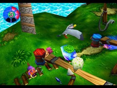 Immagine dal gioco Tomba! 2: Il Ritorno del Suino Malvagio Edizione Speciale. (Fonte: Nintendo)