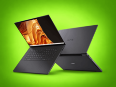 Dell XPS 16 Creator Edition mostrato con lo schermo aperto e il pannello posteriore visibile