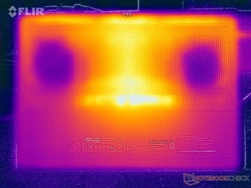 Test di sollecitazione delle temperature di superficie (in basso)