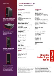 Lenovo ThinkStation P7 - Specifiche. (Fonte: Lenovo)