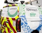 Un EV Openreach appositamente progettato che segna il 5.000° furgone elettrico dell'azienda in circolazione nel Regno Unito (Fonte: Openreach)