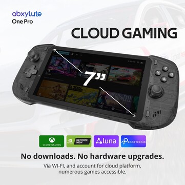 Abxylute One Pro supporta i servizi di cloud gaming, tra cui Xbox Cloud Gaming e GeForce Now. (Fonte: Abxylute)