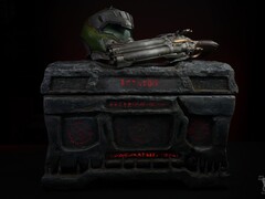 Immagine che mostra il PC da gioco personalizzato di DOOM: The Dark Ages. (Fonte immagine: Blue Horse Studios)