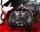 I fili cremisi del GameSir G7 Pro 8K PC Phantom Blade Zero Edition si illuminano al buio.