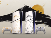 Le piastre PS5 in edizione limitata di Ghost of Yotei in mostra (fonte: PlayStation YT)