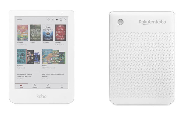 La versione bianca di Kobo Clara Colour ha lo stesso prezzo della variante nera. (Fonte: Rakuten)