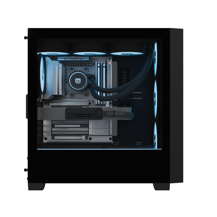 Un rendering di ciò che gli utenti possono aspettarsi dal lato di un PC da gioco MG-1 nuovo di zecca