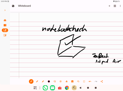 L'applicazione ArtNote preinstallata offre pochissime opzioni.
