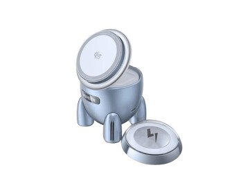 Il nuovo caricatore 2-in-1 di Ugreen ha la forma di un razzo. (Fonte: Ugreen)