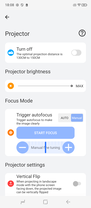 Impostazioni di proiezione (Fonte immagine: Screenshot - Sergey Tarasov - Notebookcheck)