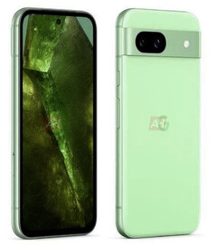Il Pixel 8a nella sua presunta finitura 'Mint'. (Fonte: Android Headlines)
