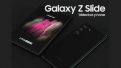 Un rendering di &quot;Galaxy Z Slide&quot;. (Fonte: LetsGoDigital)