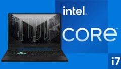 L&#039;Asus TUF Dash F15 2021 può anche essere configurato con un i5-11300H o i7-11370H. (Fonte immagine: Asus/Intel - modificato)