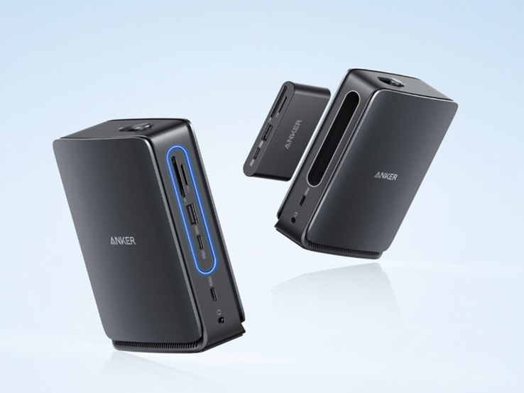 La Docking Station Anker Nano (13-in-1, triplo display, hub rimovibile integrato). (Fonte: Anker)
