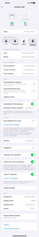 Le impostazioni si trovano nel menu Bluetooth dell'iPhone.