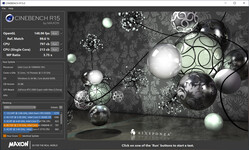 Cinebench R15 (Alimentatore da 65-watt)