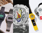 Da sinistra a destra (nella foto): Rag &amp; bone × Casio Vintage Premium, A$AP Ferg GA-110FRG-7AER e Supreme × The North Face DW-6900SNF-1A. (Fonte: Casio. G-Central)