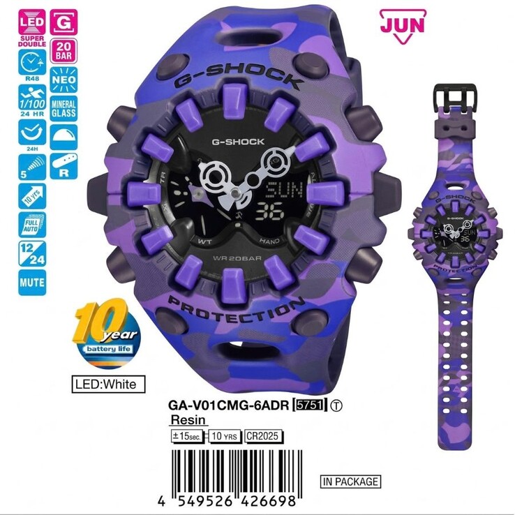 L'orologio Casio G-Shock GA-V01CMG-6A