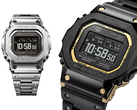 Il modello Casio GMW-BZ5000D-1 (a sinistra) e il modello GMW-BZ5000BD-1 (a destra), raffigurati su uno sfondo bianco. (Fonte: Casio UK - modifica)