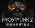 Uno screengrab della data di uscita per console di Frostpunk 2 dal trailer ora nascosto (fonte: VGT Gaming News X)