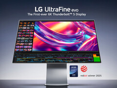L&#039;LG UltraFine 32U990A combina una risoluzione 6K con due porte Thunderbolt 5. (Fonte: LG)