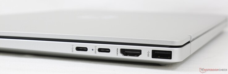 2x USB-C con DisplayPort 1.4 + Power Delivery, HDMI 2.1, USB-A 5 Gbps