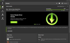 Nvidia GeForce Game Ready Driver 552.22 in download nell&#039;app Nvidia (Fonte: Own)