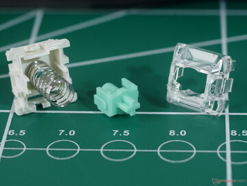 Colori dell'alloggiamento di Wooting Lekker V2. (Fonte: Julian van der Merwe / Notebookcheck)