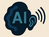 Illustrazione astratta che simboleggia la tecnologia uditiva alimentata dall'AI (Fonte: OpenAI/DALL-E)