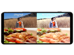 Foto scattate con e senza l'elaborazione delle immagini del nuovo AI Camera Assistant di Sony.