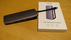 The UGREEN USB C 9-in-1 hub. (Fonte: Notebookcheck)