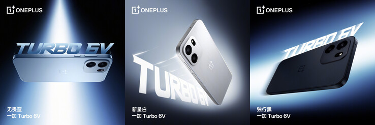 Tre opzioni di colore del Turbo 6V (Fonte immagine: OnePlus)