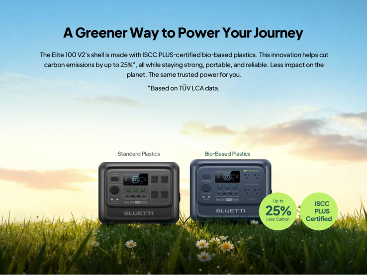 Bluetti Elite 100 V2 Bio-based Edition è disponibile con una finitura blu profondo (fonte: Bluetti)